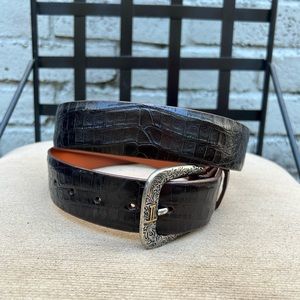 Lucchese crocodile belt
